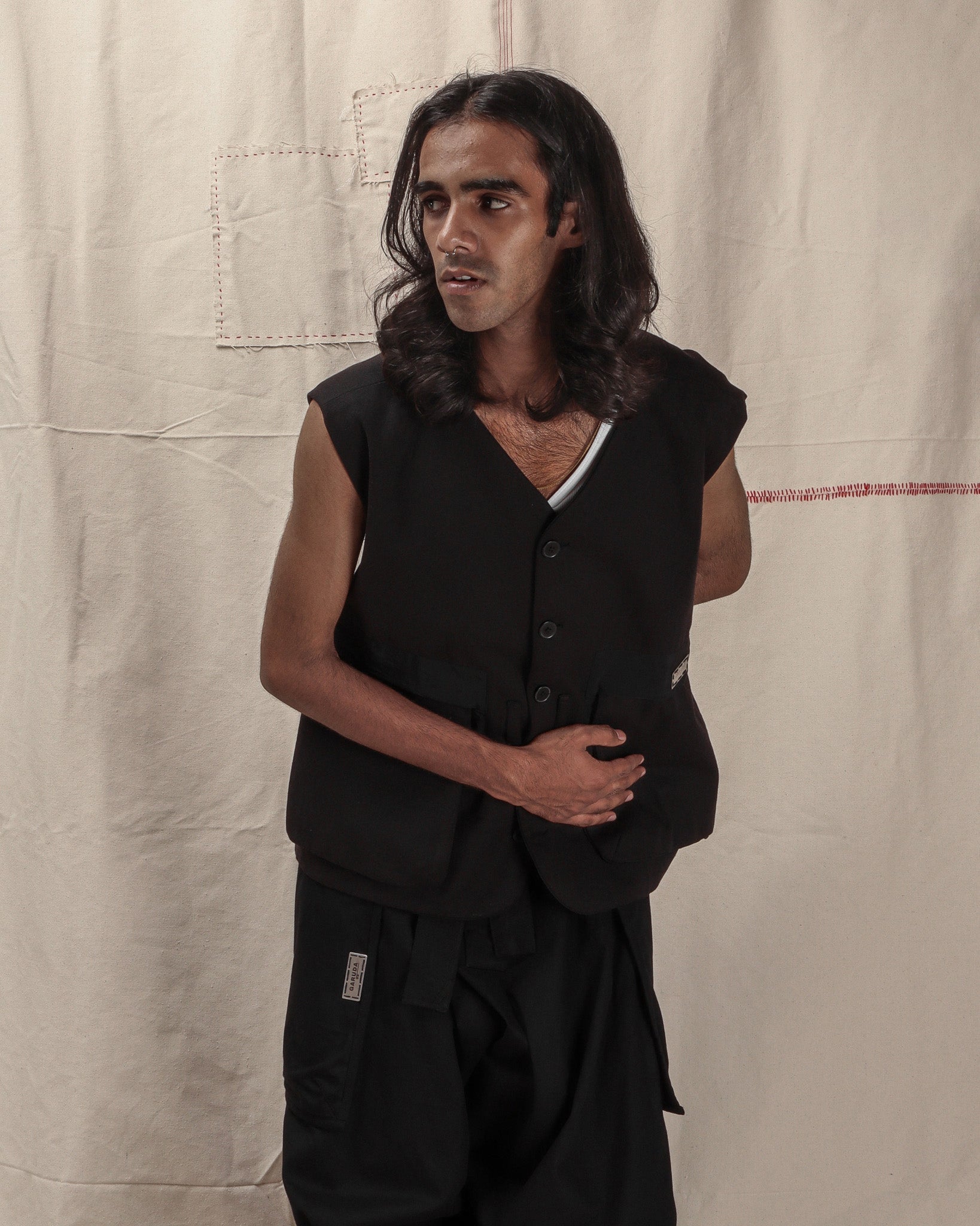 REVERSIBLE WAIST COAT - GARUDA