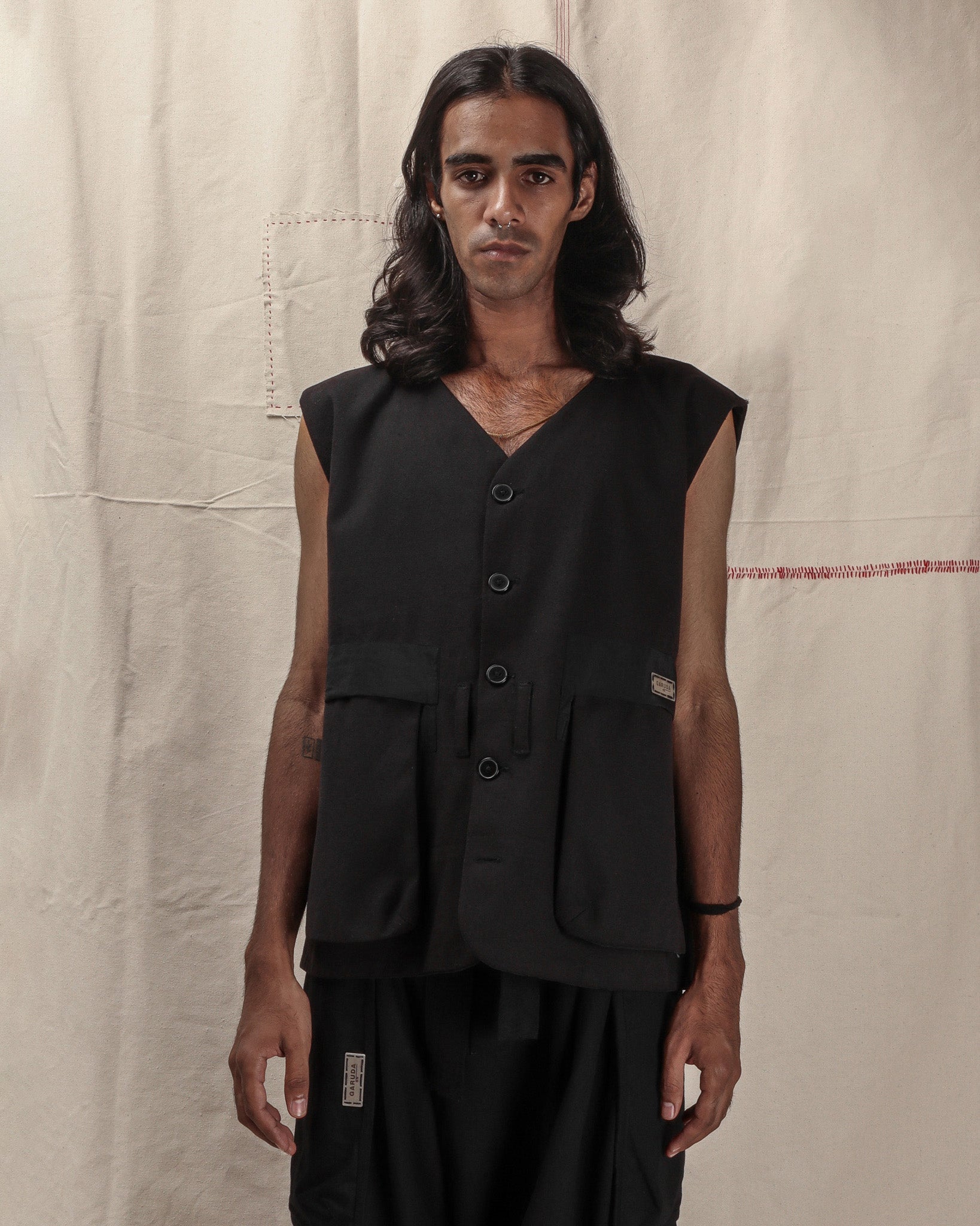 REVERSIBLE WAIST COAT - GARUDA