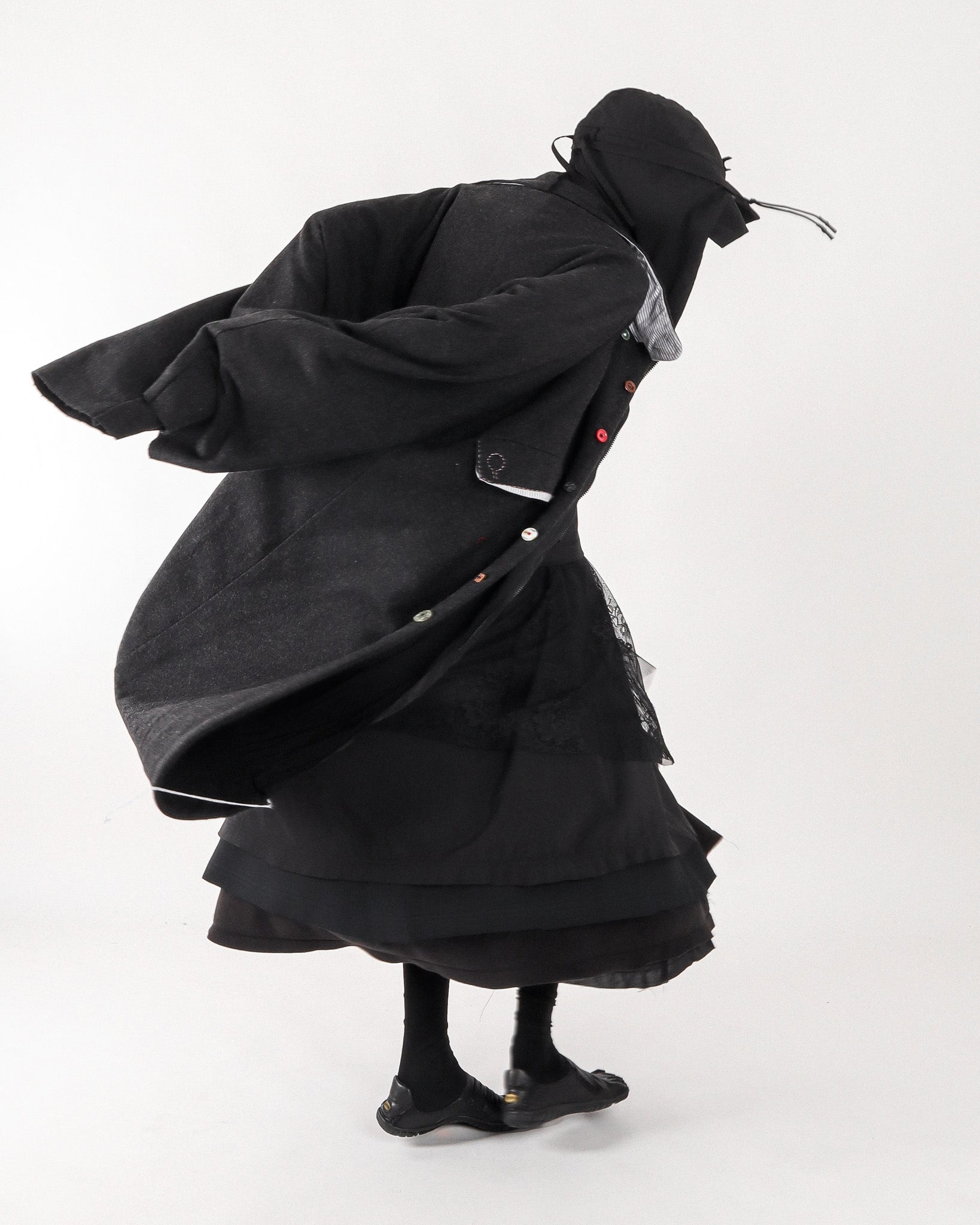 (UN) LINED WOOL COAT - GARUDA