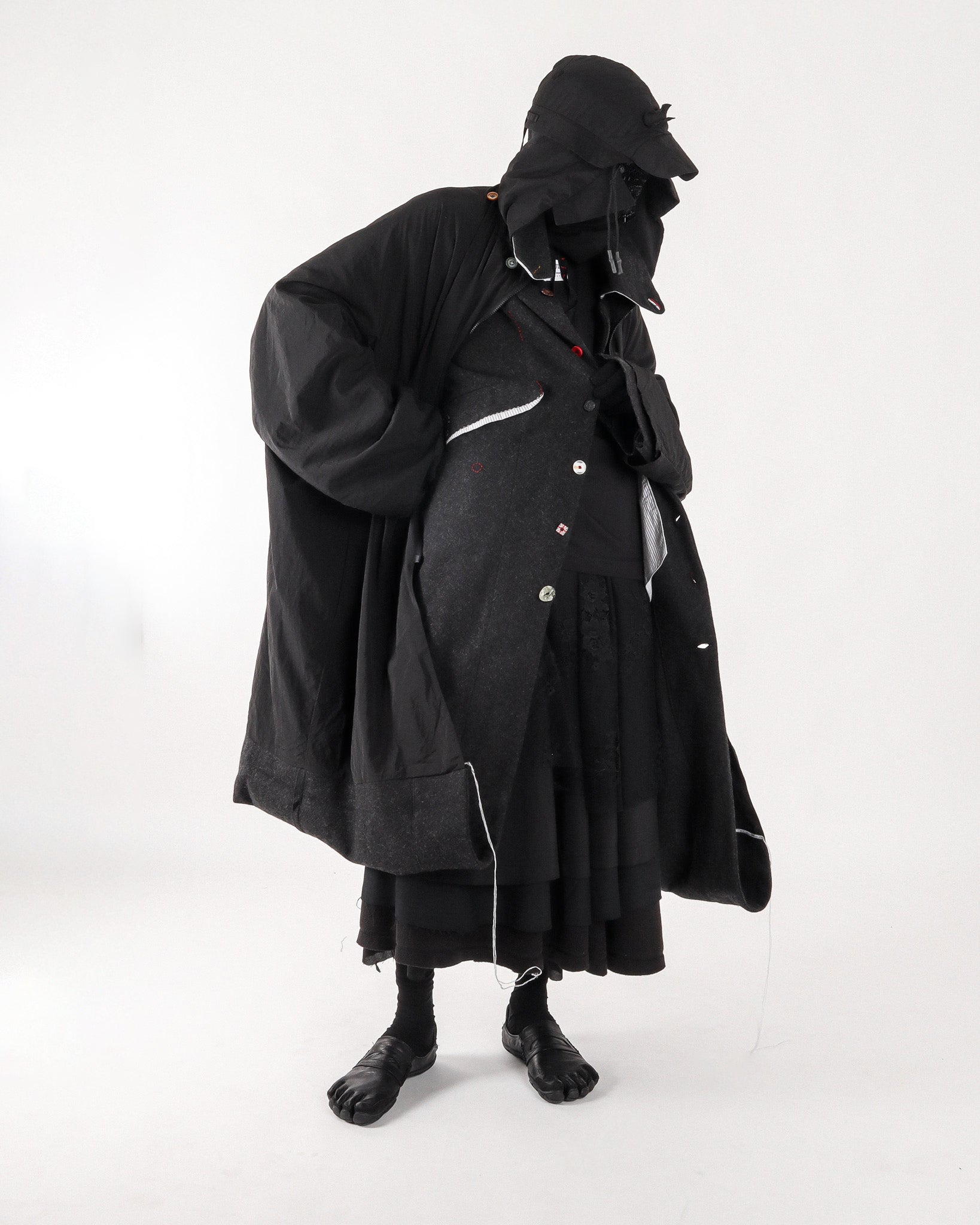 (UN) LINED WOOL COAT - GARUDA