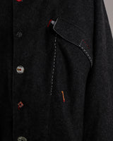 (UN) LINED WOOL COAT - GARUDA