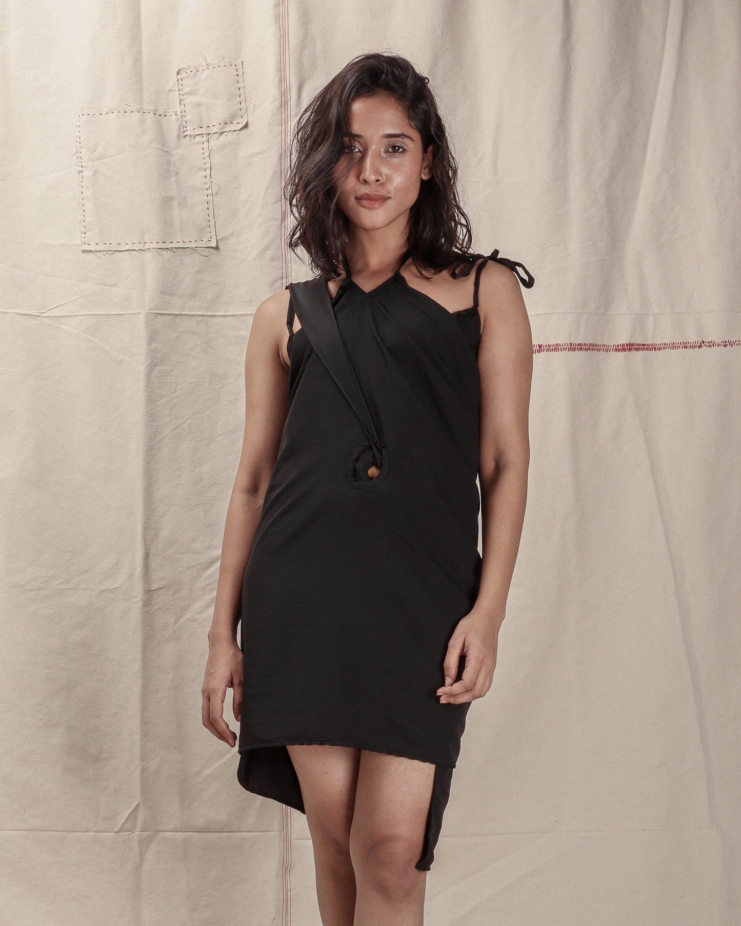 PIERCED WRAP DRESS - GARUDA