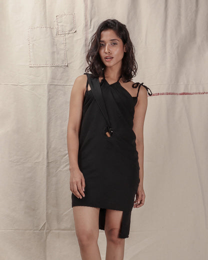 PIERCED WRAP DRESS - GARUDA