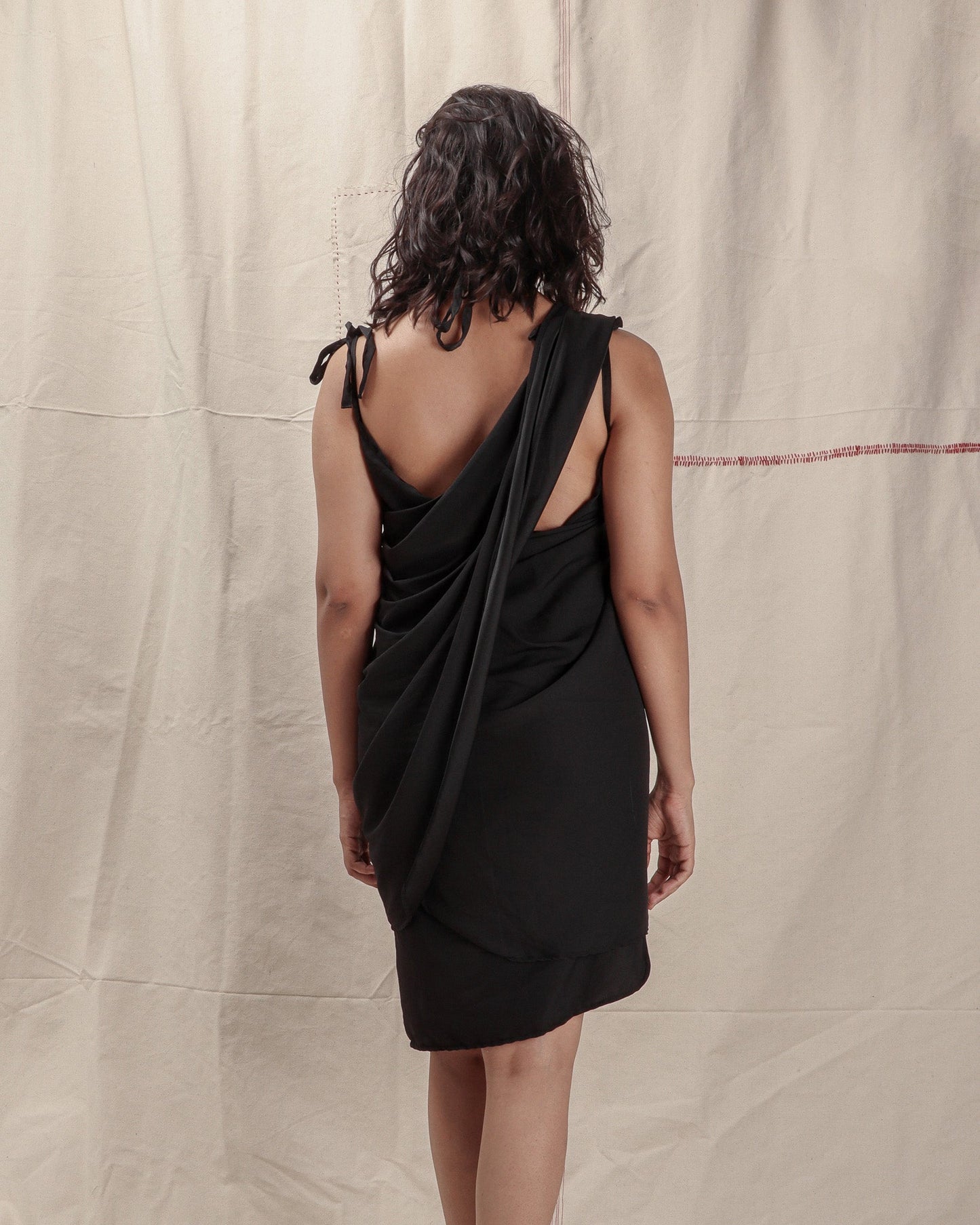 PIERCED WRAP DRESS - GARUDA