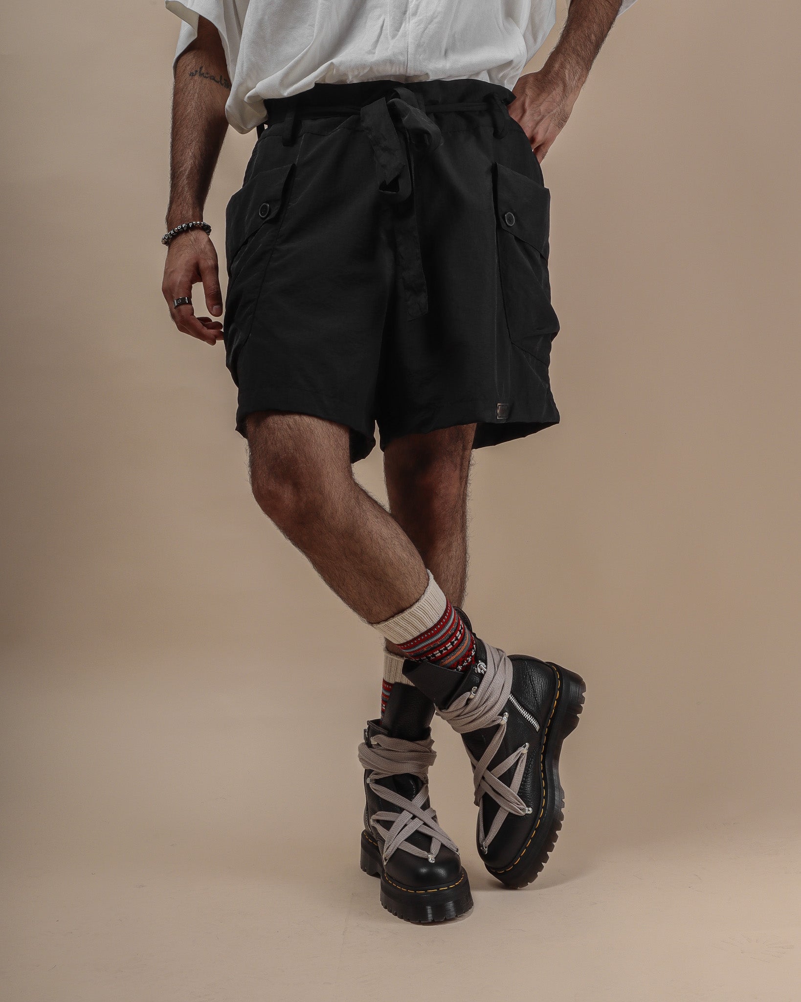 Polyester cargo hot sale shorts